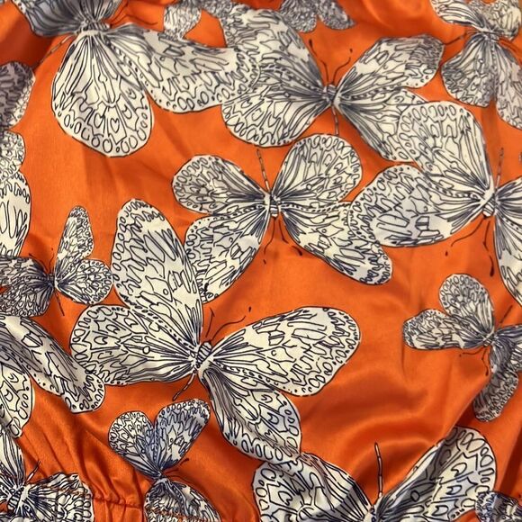 ELOQUII 16w Butterfly print Stretchy sleeveless top - Picture 7 of 12